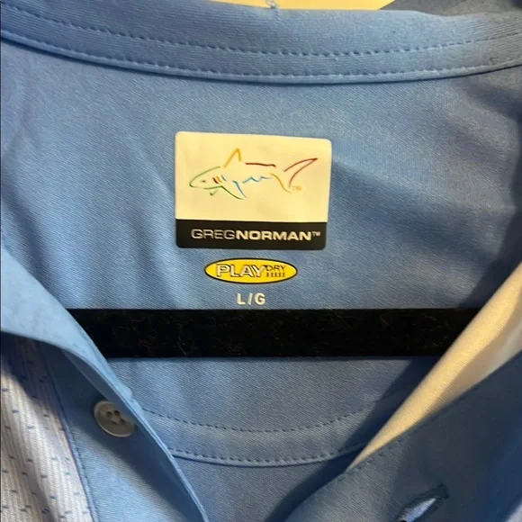 Greg Norman Collection Blue Polo Shirt Lightweight Athletic Wear - Picture 2 of 5